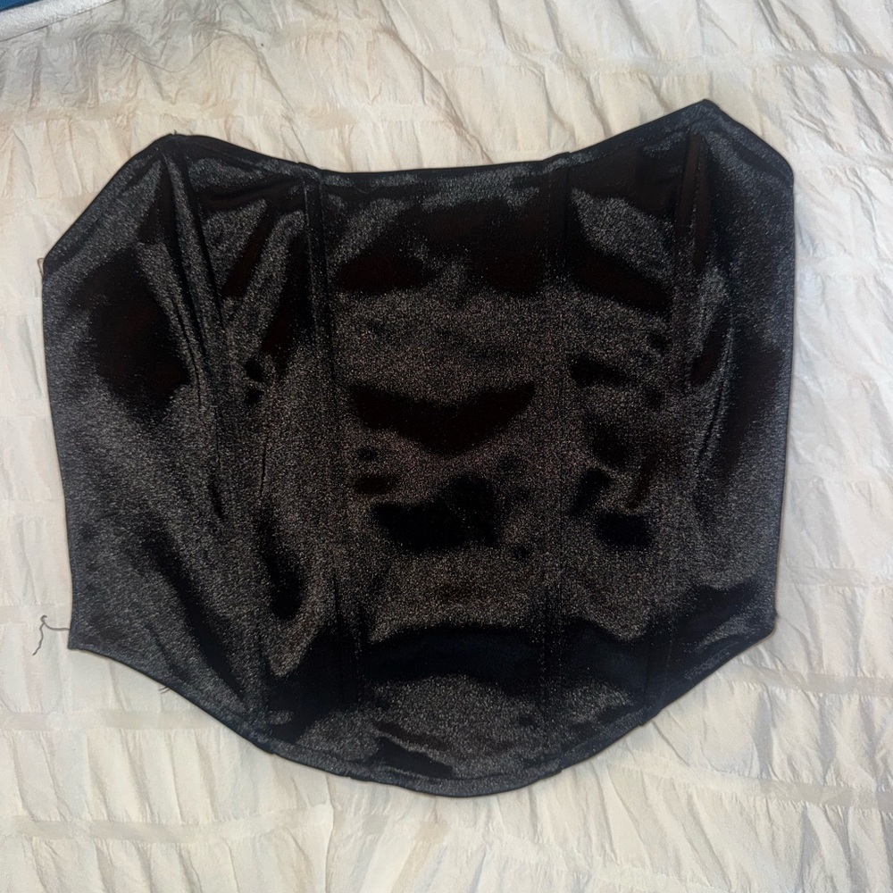 Black Strapless corset